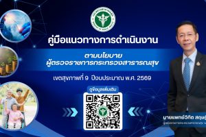 คู่มือแนวทางการดำเนินงาน ตามนโยบาย ผู้ตรวจราชการกระทรวงสาธารณสุข เขตสุขภาพที่ 9 ปีงบประมาณ พ.ศ. 2569